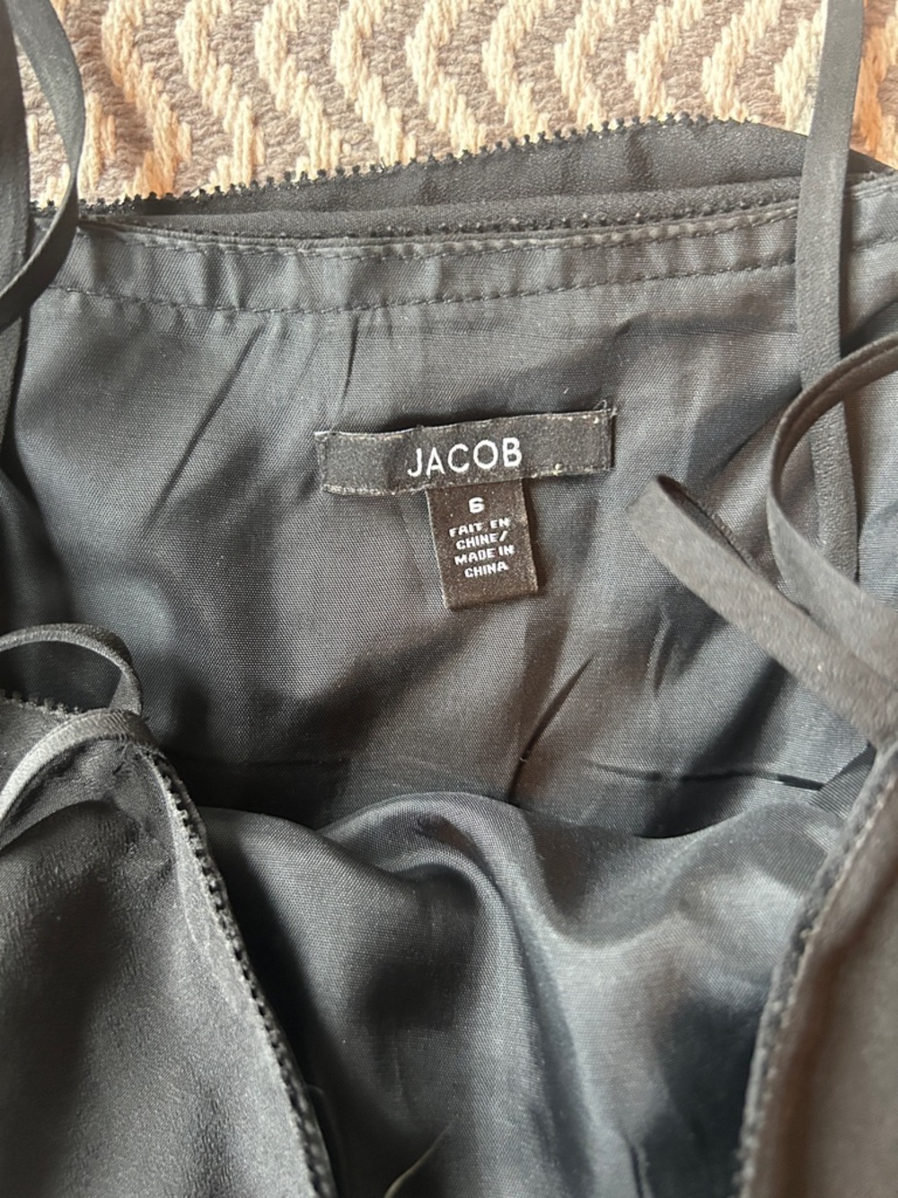 Jacob Black Ruffle Spaghetti Strap Mini Dress - Picture 2 of 3